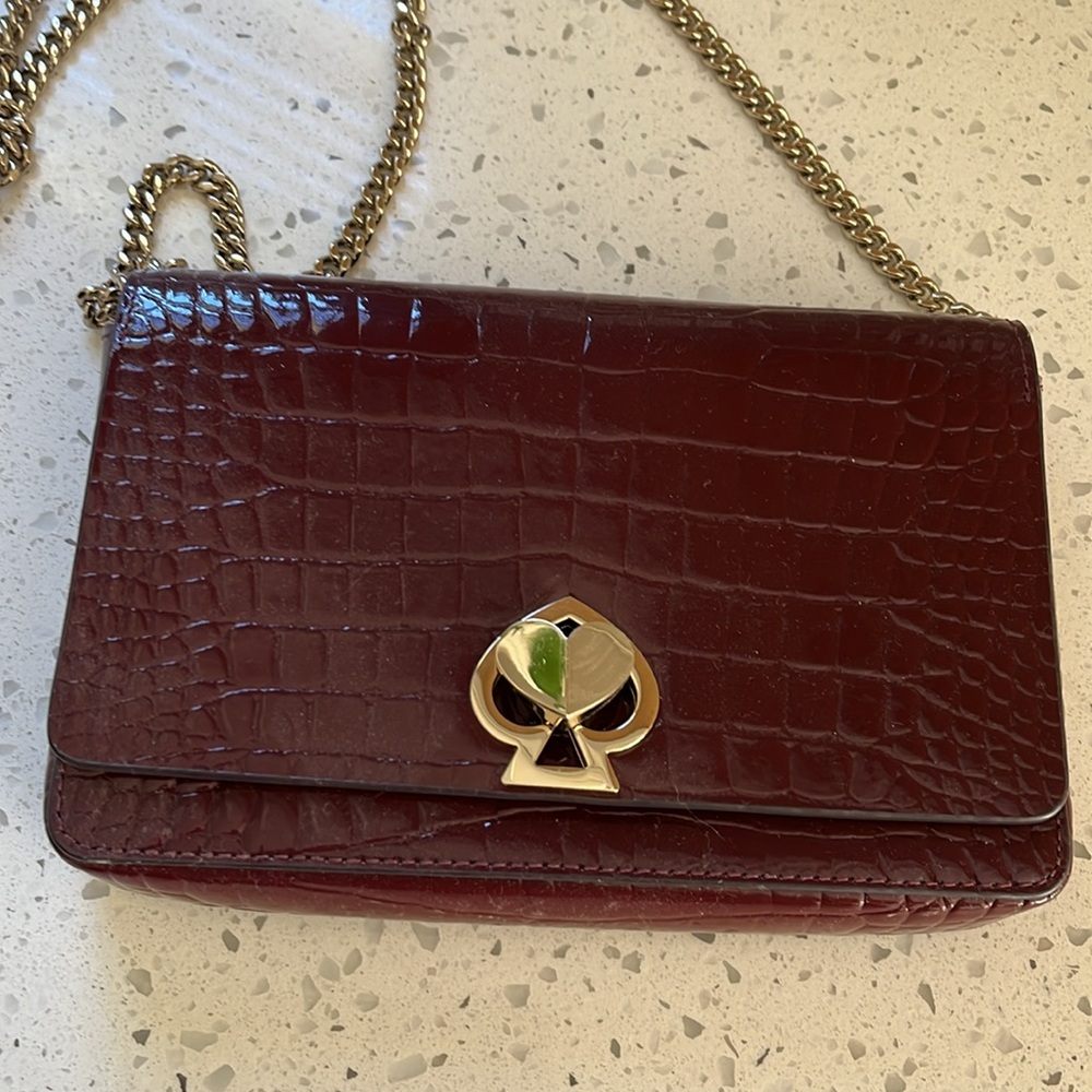 Kate spade Romy Croc-embossed Chain Wallet - Picture 6 of 11